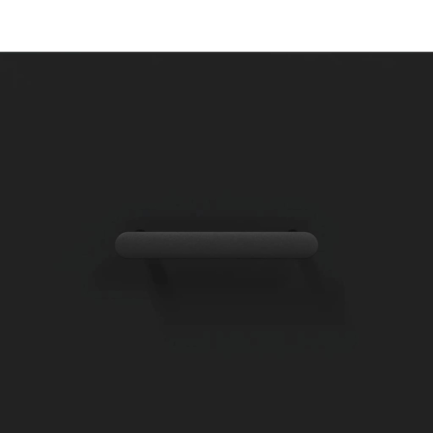 Schwarzer vidaXL Couchtisch (90x50x40 cm) aus Holzwerkstoff mit Griff.