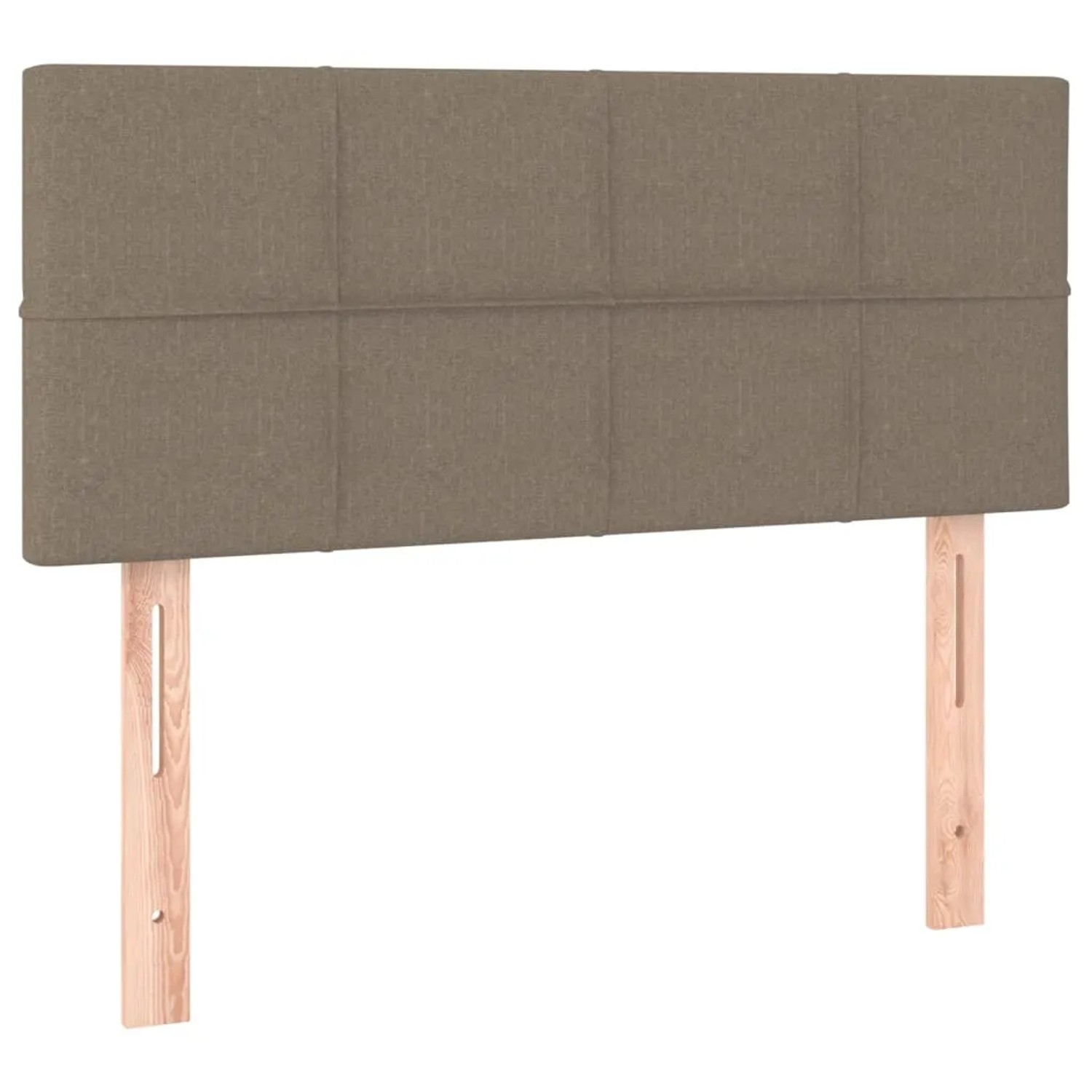 vidaXL LED Kopfteil Taupe 90x5x78/88 cm Stoff 3121598