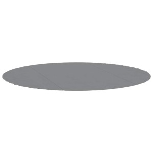 vidaXL Pool-Bodentuch Hellgrau Ø366 cm Polyester Geotextil 94217