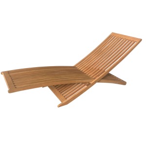 Sonnenliege Grazia aus Eukalyptusholz, inklusive Auflage. Gartenliege mit Klappmechanismus.