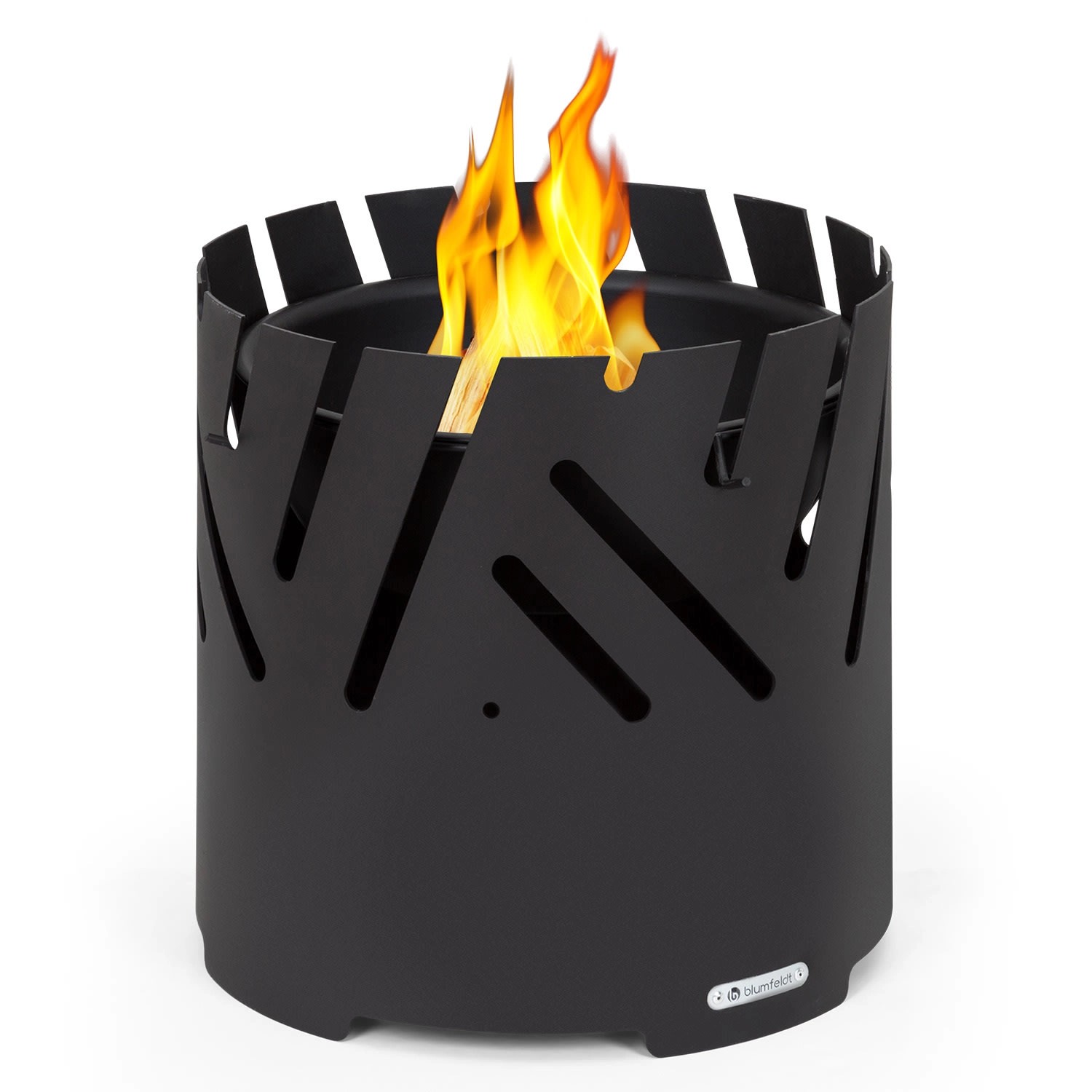 Blumfeldt Crown 3-in-1 Feuerschale Ø 46 cm Wasser- und Frostfest Grillplatt günstig online kaufen