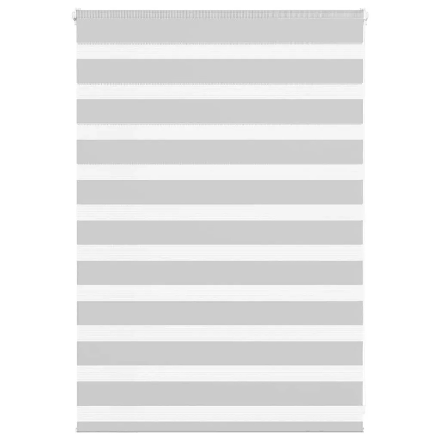 vidaXL Doppelrollo Hellgrau 110x100 cm Stoffbreite 105,9 cm Polyester 4014419