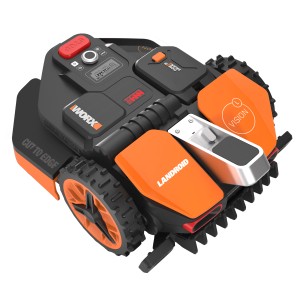 Worx Landroid Vision L1600 Mähroboter: Drahtloser Rasenroboter mit Kamera und Hinderniserkennung.