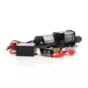 Xpotool elektrische Seilwinde 12V mit 1587kg Zuglast, Stahlseil und Fernbedienung. Ideal für Fahrzeuge.