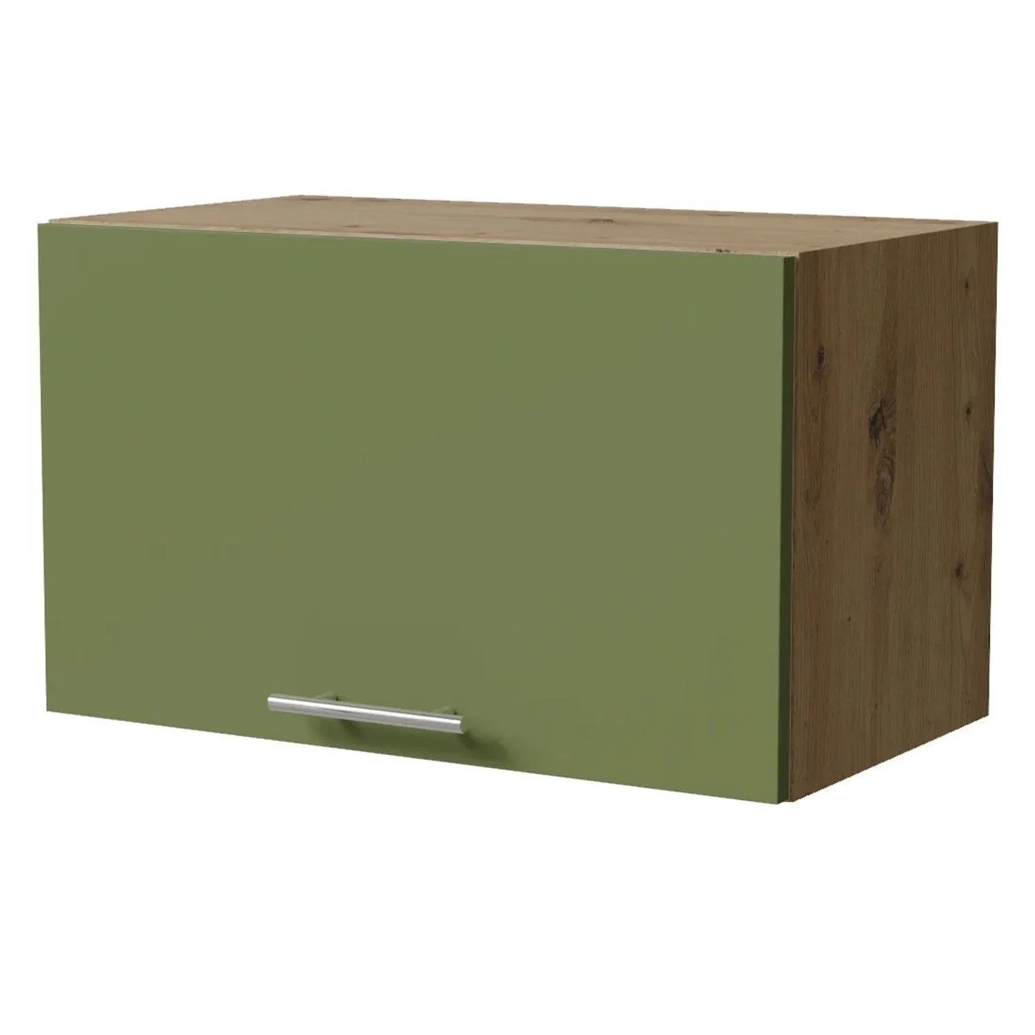 Feldmann-Wohnen Klapphängeschrank Brerra W4B/60 Eiche Artisan / RAL 6025 farngrün Matt 60 / 32,5 / 36cm mit Blum Avenots...