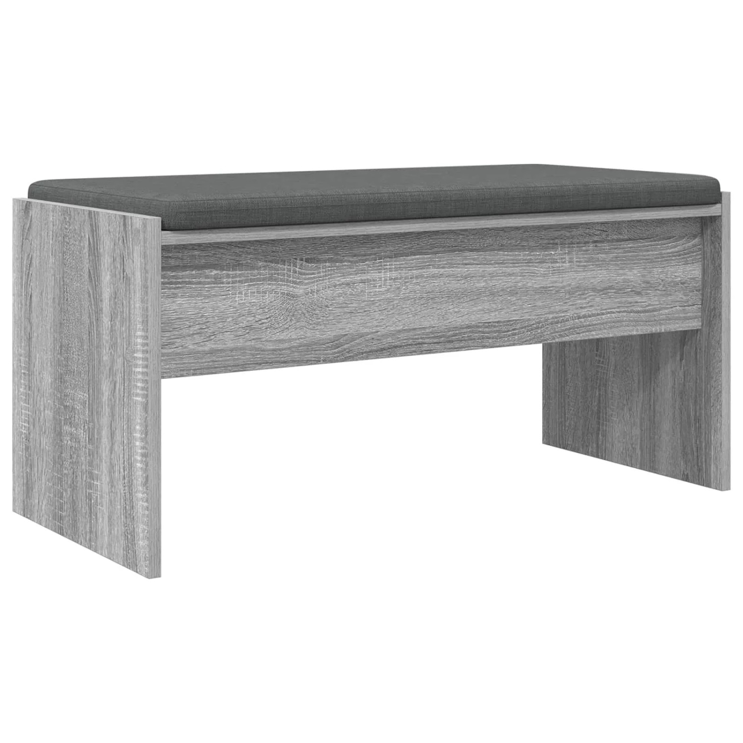 vidaXL Flurbank mit Kissen Graues Sonoma 83 x 38 x 40 cm 891557