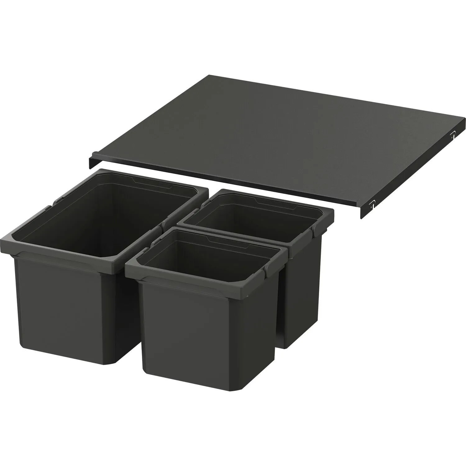 Vauth-Sagel Abfalltrennsystem Envi Free Pro Korpusbreite 600 mm Höhe 216 mm Lava