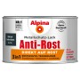Dose Alpina Metallschutzlack Anti-Rost Anthrazitgrau glänzend, 300ml.