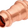 Press-Reduziermuffe aus Kupfer, 22 mm x 18 mm, für Heizung, Solar & Sanitär.