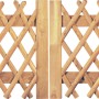 Braunes Jägerzaun Doppeltor, 300x100 cm, aus imprägniertem Nadelholz. Gartenzaun im klassischen Design.