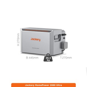 Jackery HomePower 2000 Ultra Balkonkraftwerk-Speicher mit 2 Zusatzakkus 6,144 kWh