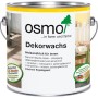 Dose Osmo Dekorwachs Transparent Weiss 2,5 l für Holz im Innenbereich.