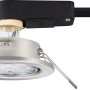 Nickelfarbene LED-Einbauleuchte (3er-Set) aus Metall. Moderner Einbaustrahler für Innenräume.
