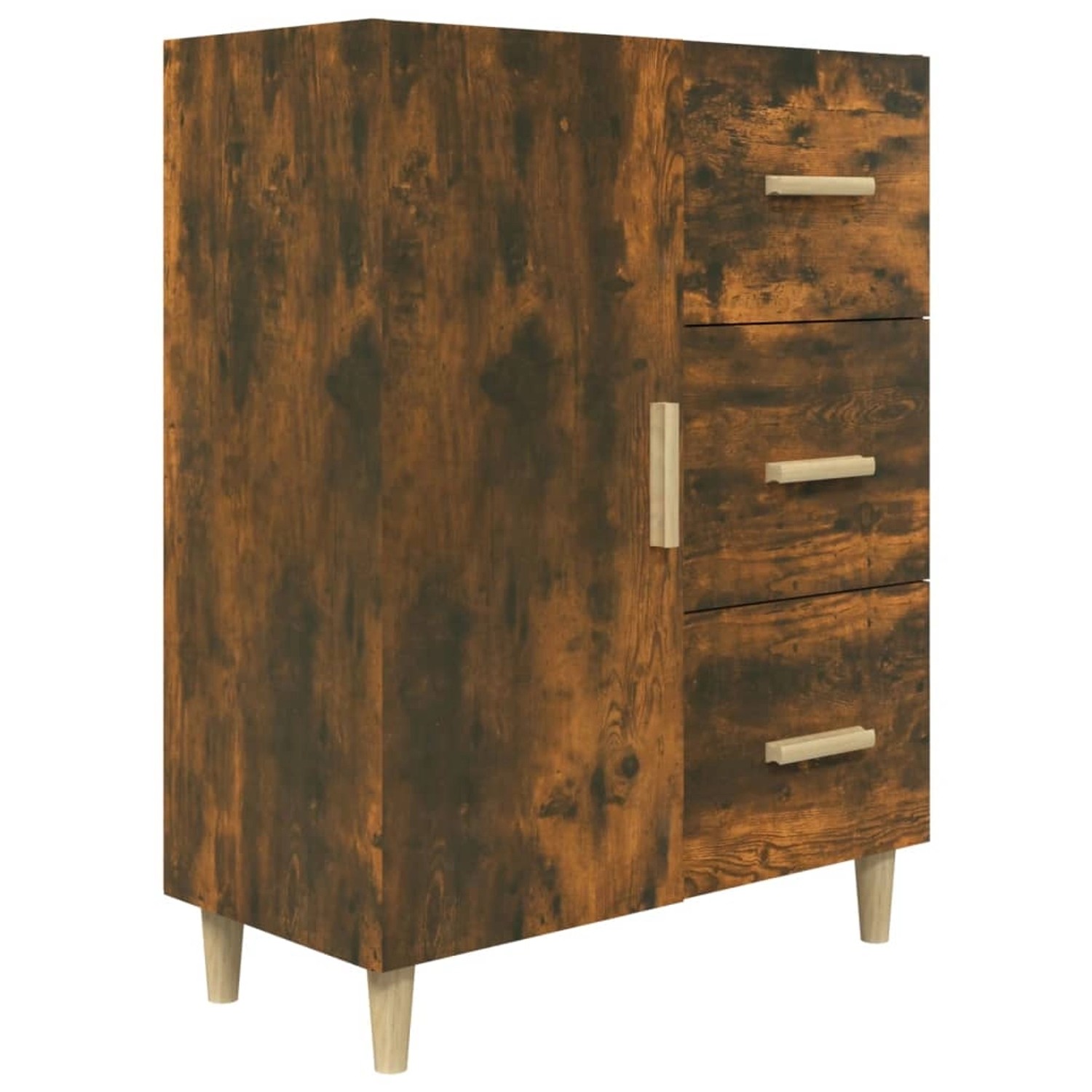 vidaXL Sideboard Räuchereiche 69,5x34x90 cm Holzwerkstoff 817351 günstig online kaufen