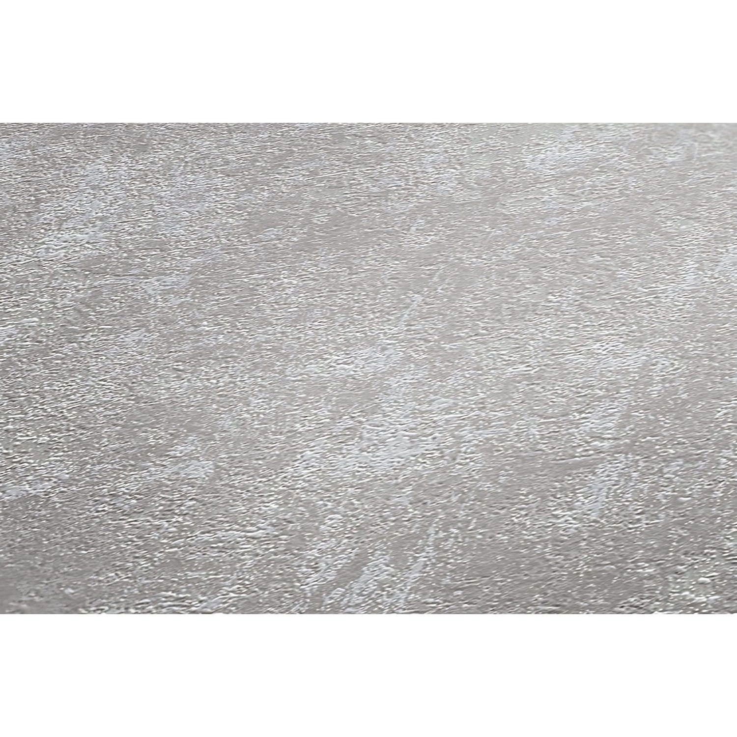 Graue, matte Uni-Tapete von PROFHOME mit leichter Struktur für Wohnräume.