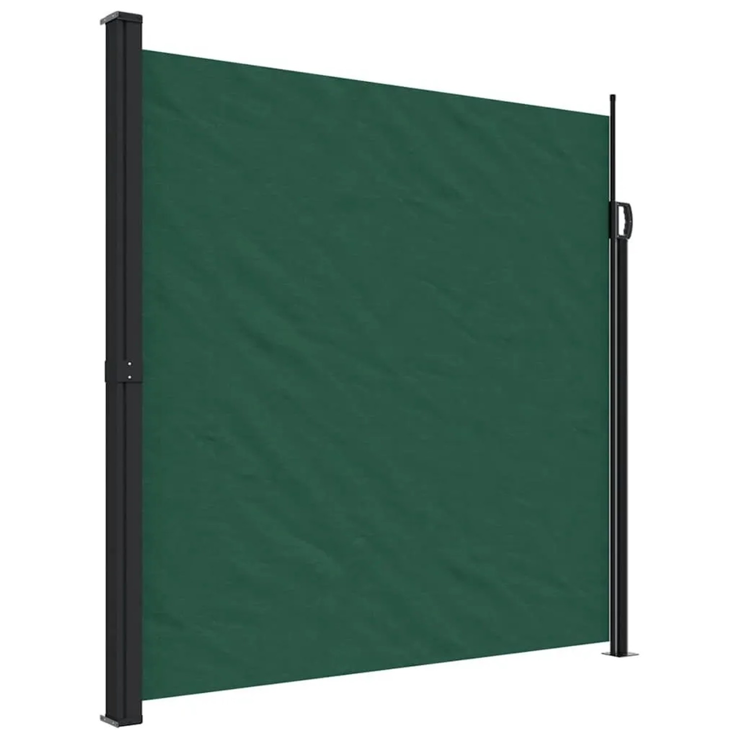 vidaXL Seitenmarkise Ausziehbar Dunkelgrün 200x500 cm 4004470