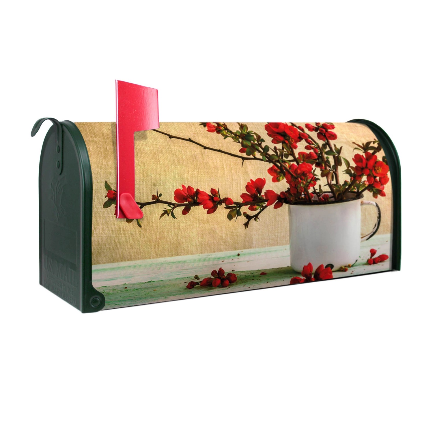 Banjado Amerikanischer Briefkasten Grün 48x22x16cm US Mailbox Letterbox Pos günstig online kaufen