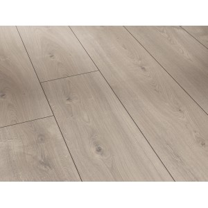 Parador Laminat Trendtime 6, Eiche Mistral Grau, wasserfest, 9 mm stark. Holzbodenoptik mit Fugen.