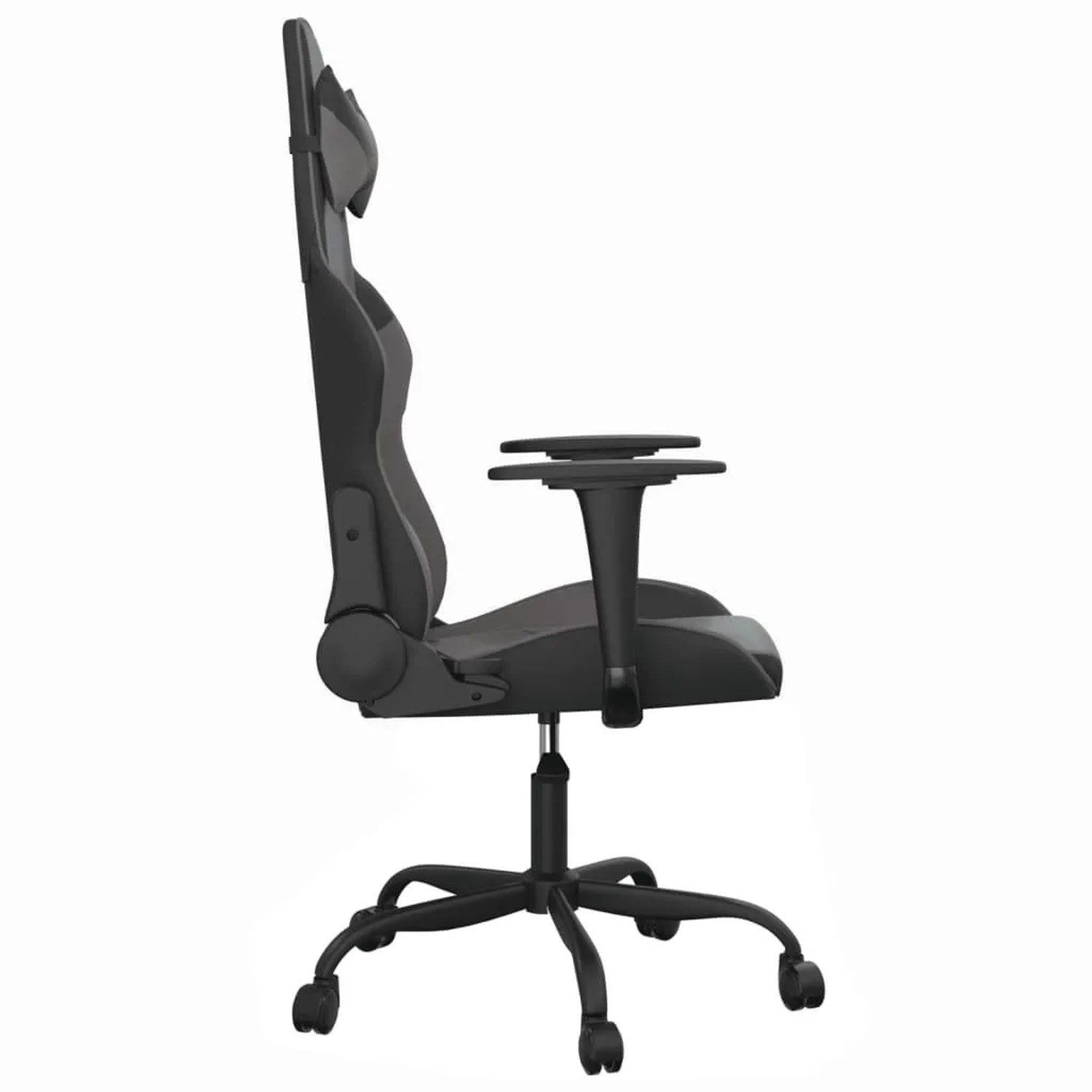 vidaXL Gaming-Stuhl mit Massagefunktion Schwarz und Grau Kunstleder 345403_4
