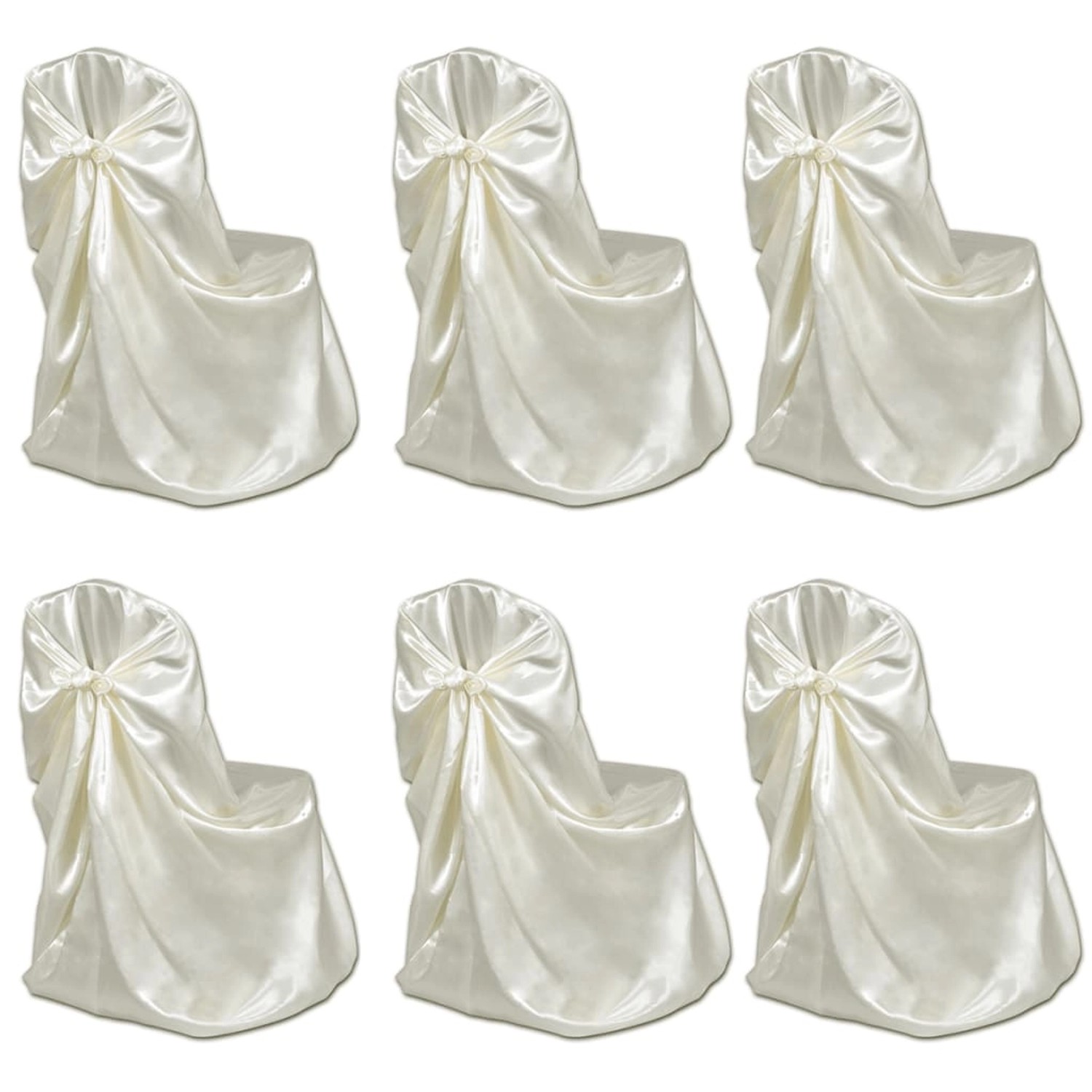 Stuhlhussen Für Hochzeit Bankett 12 Stk. Creme günstig online kaufen