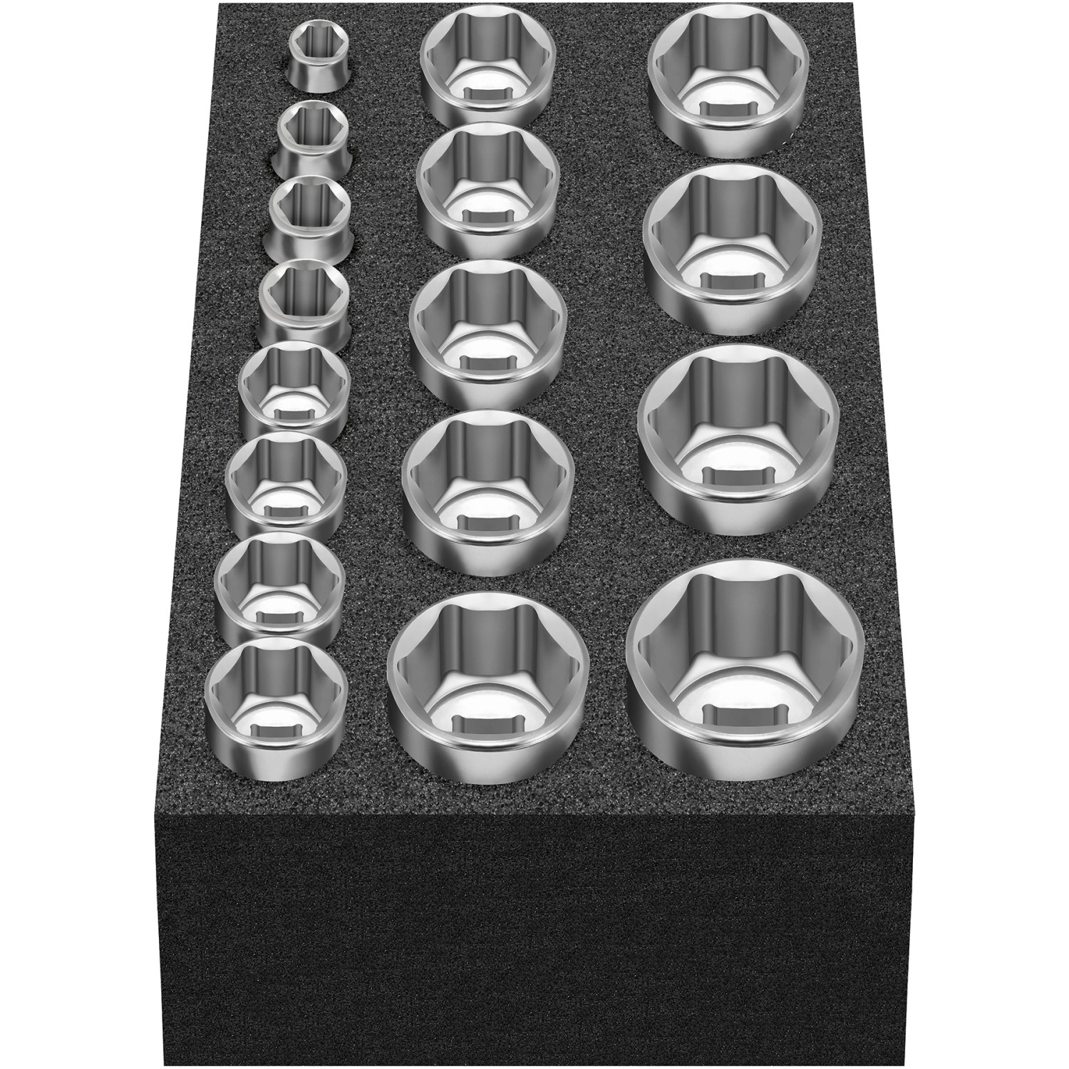 Laser 5962 Deep Impact Steckschlüssel-Set 1/4 Zoll – 14-teilig, 4–15 Mm, 50 Mm Tief, Für Schlagschrauber