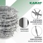 Rolle KARAT Stacheldraht, verzinkt, 16m, mit Widerhaken für Zaunbau & Sicherheit.
