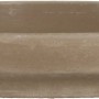 Basaltfarbener, imprägnierter Untersetzer XL (Ø 23,8 cm) aus Terrakotta für Pflanzgefäße.