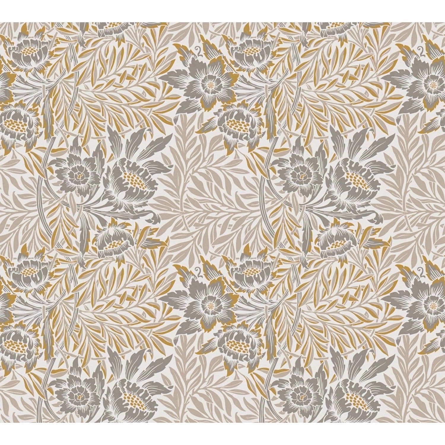 Bricoflor Jugendstil Tapete Mit Blumen Grau Beige Für Schlafzimmer Und Küch günstig online kaufen