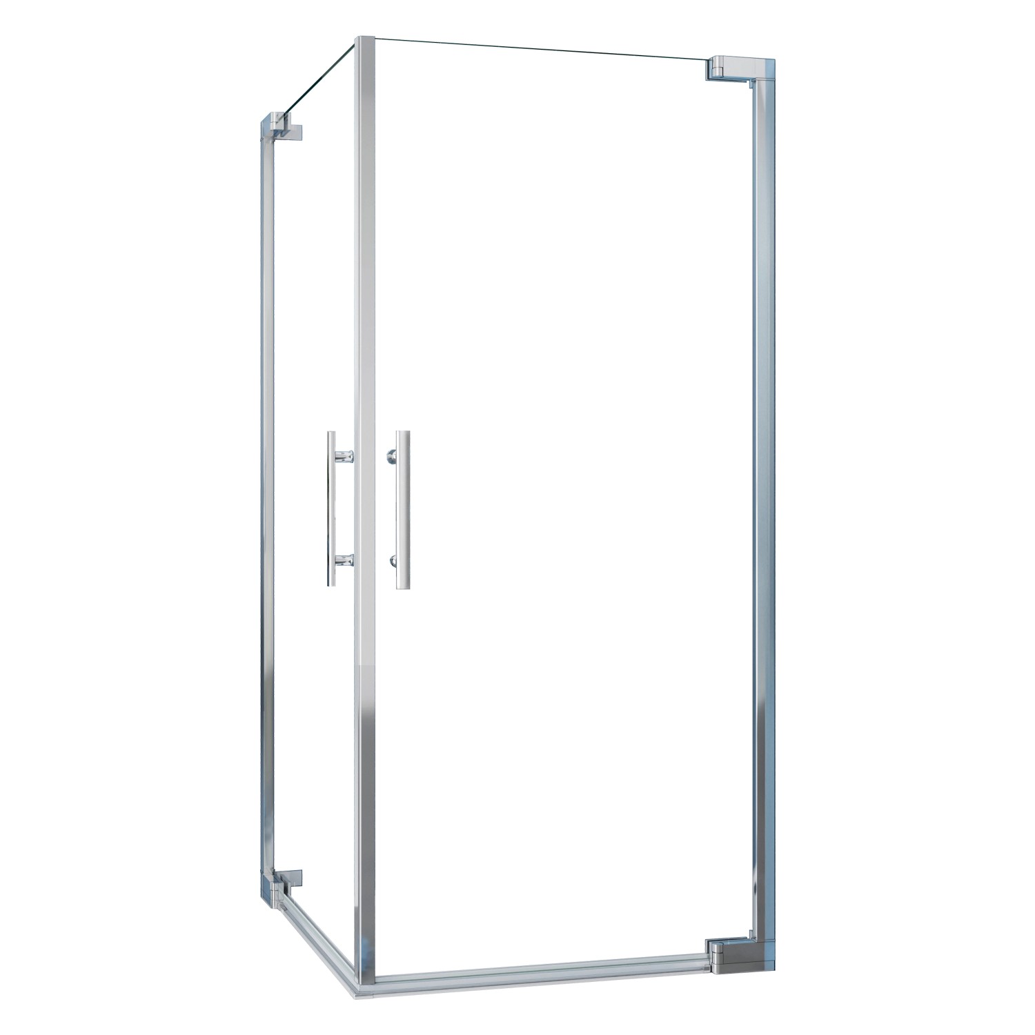 AICA 100x100cm Eckig Duschkabinen H.185cm Eckduschen Duschtür Nischentür Du günstig online kaufen