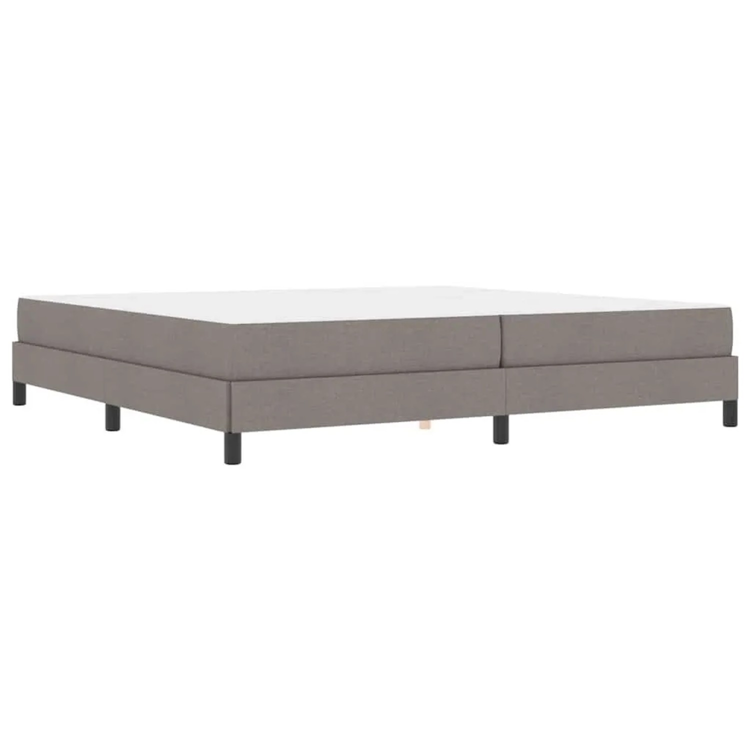 vidaXL Boxspringbett mit Matratze Taupe 200 x 200 cm Stoff 3398518 günstig online kaufen