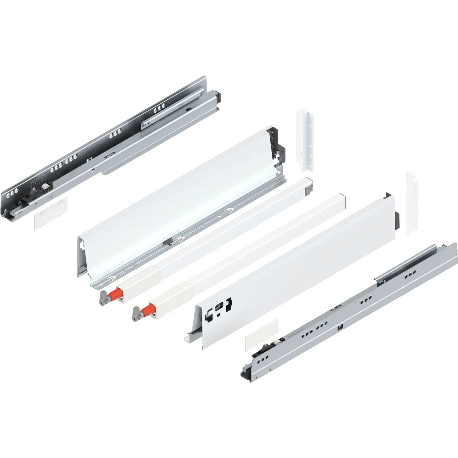 Blum D-Reling Tandembox antaro Vollauszug 450 mm 65 kg Seidenweiß 1 Paar