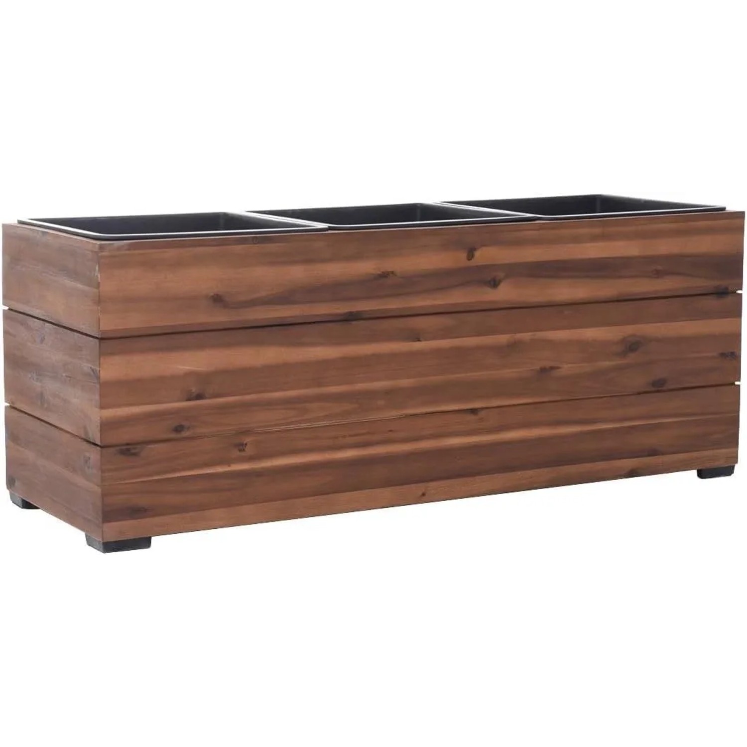 Vivanno Pflanztrog Maxi 91 cm x 33 cm x 35 cm Haselnussbraun