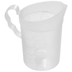 Fackelmann Messbecher, 0,5 l, aus transparentem Kunststoff, Küchenhelfer.