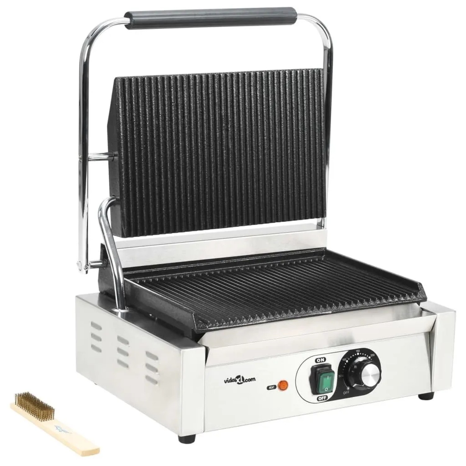vidaXL Gerillter Panini-Grill 2200 W 43x30,5x20 cm 50750