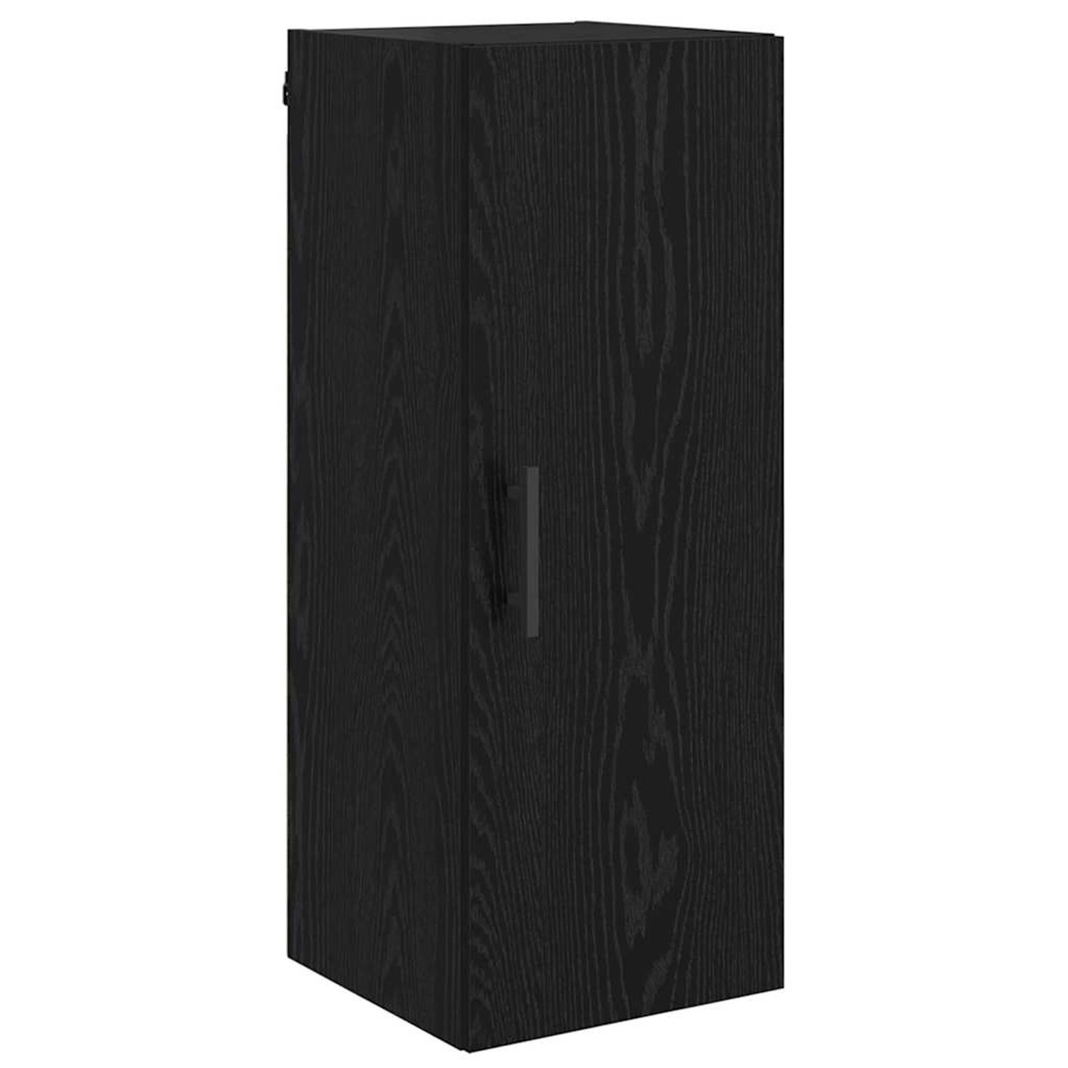 vidaXL Wandschrank Schwarz Eichen-Optik 34,5 x 34 x 90 cm 882615 günstig online kaufen