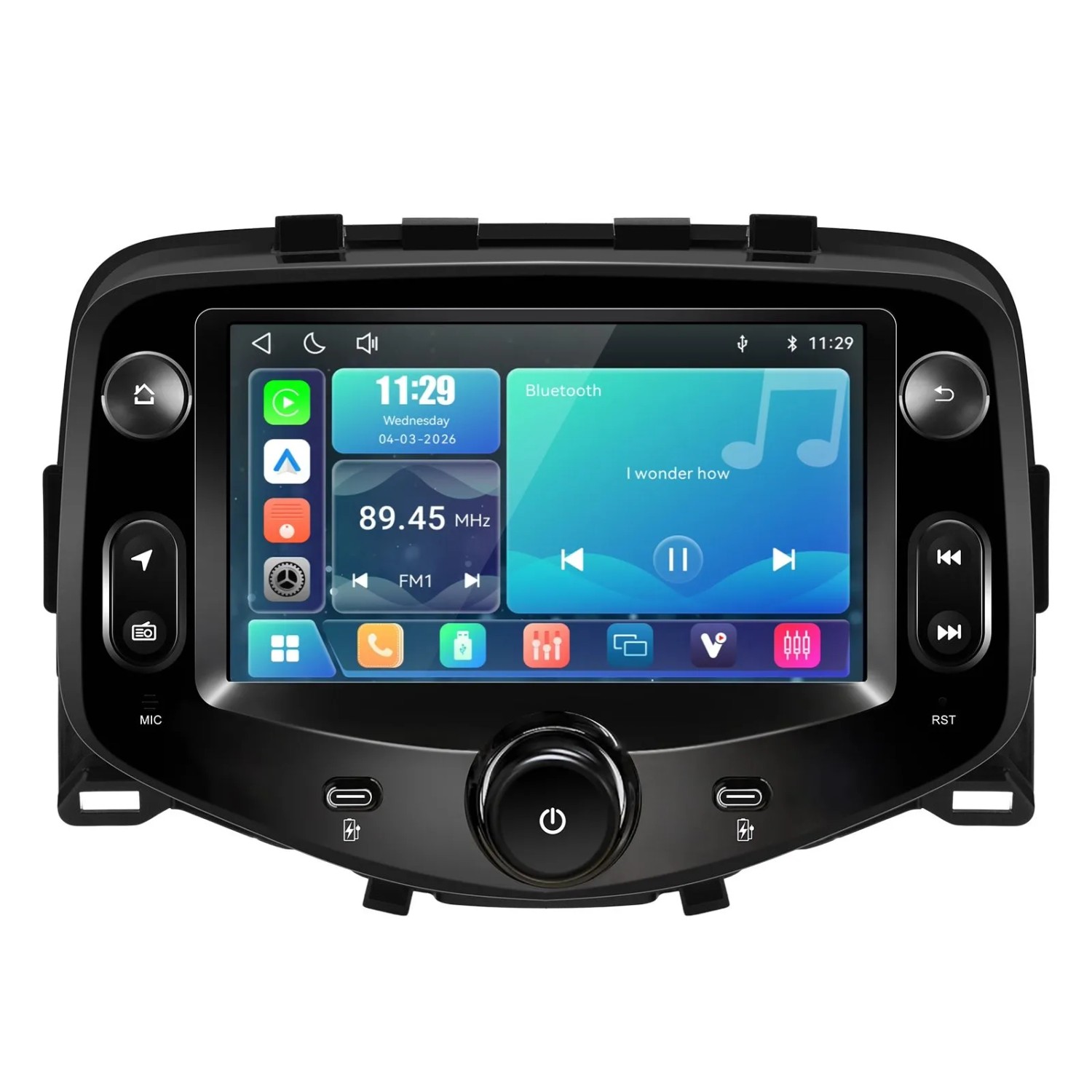 Junsun Autoradio Für Peugeot 108 Toyota Aygo Citroen C1 2015-2021 Linux