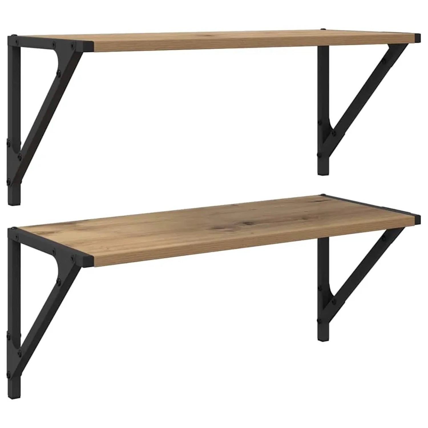 vidaXL Wandregale 2 Stk Artisan-Eiche 60 x 25 x 25,5 cm Holzwerkstoff 882857