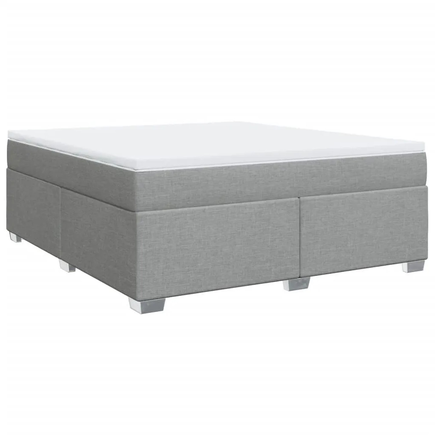 vidaXL Boxspringbett mit Matratze Hellgrau 180x200 cm Stoff 3285151 günstig online kaufen