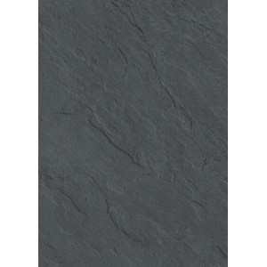 Wandabschlussleiste Porto Schiefer, 300x3 cm, für Arbeitsplatten, detailreiche Schieferstruktur.