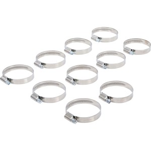 BGS Schlauchklemmen Rostfrei 40 X 60 Mm 10Tlg  8095 40X60