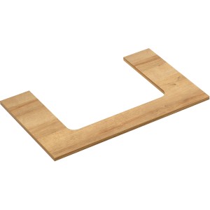 Pelipal Waschtischplatte Quickset 357, 73 cm, Riviera Eiche quer Nachbildung.