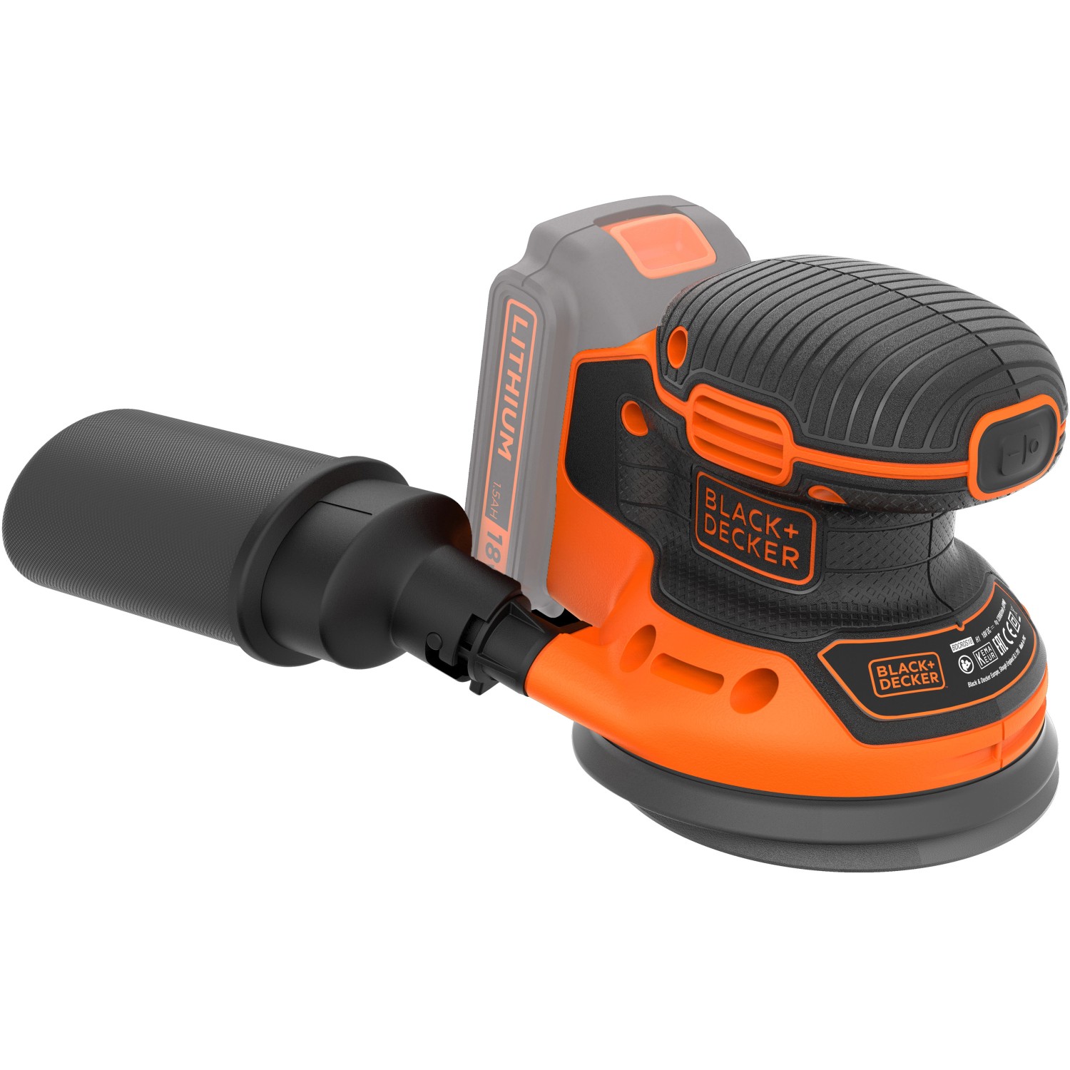 Black+Decker Akku-Exzenterschleifer BDCROS18N 18 V / 1,5 Ah