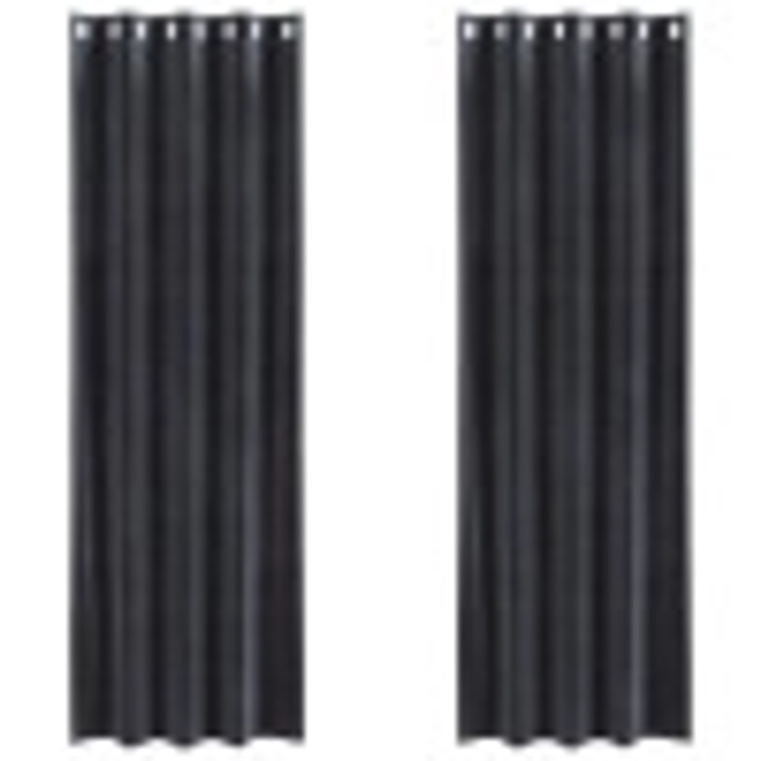 vidaXL Vorhänge 2 Stk Dunkelgrau 140 x 245 cm Samt 4107226 günstig online kaufen