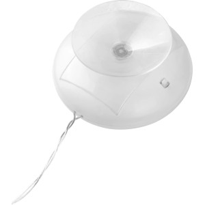 Weihnachtlicher LED Fensterstern mit Saugnapf zur Deko, warmweißes Licht.