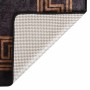 vidaXL Teppich, 400x300 cm, schwarz-gold, rutschfest mit Muster.