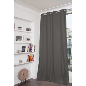 Moondream Verdunklungsvorhang, dunkelgrau, 250x135 cm. Blickdichter Fenstervorhang mit Ösen.