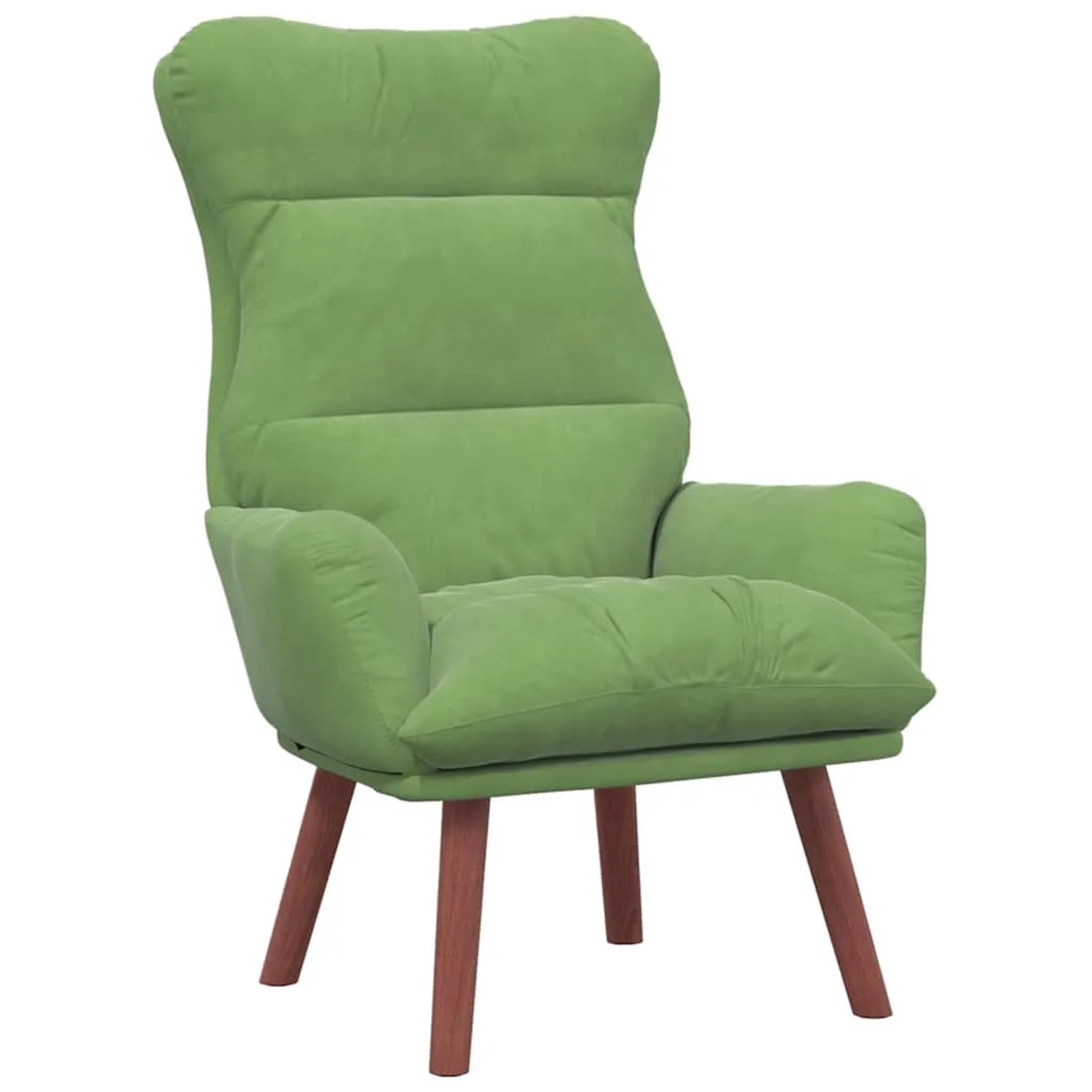 vidaXL Relaxsessel Hellgrün 69 x 74 x 93 cm Samt 42001837