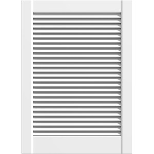 Weiße Classen Lamellentür, 69x59,4 cm, für Schränke und Regale.