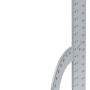 wolfcraft Universalwinkel 200x300 mm: Multifunktionaler Messwinkel aus Metall mit Skalen und Anschlag.