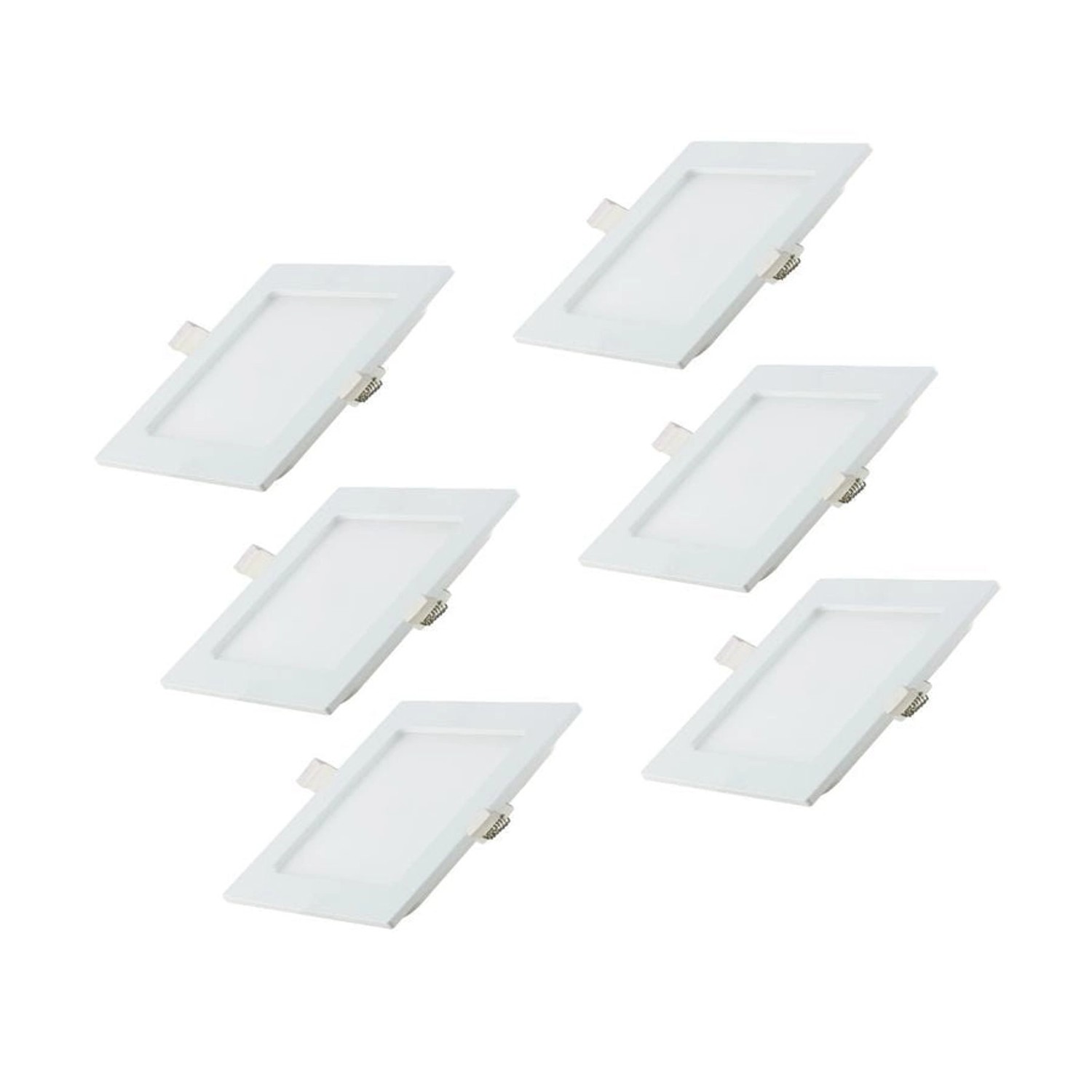 LUXULA LED Downlight Einbauspot 6er Set 6x24W 2565lm CCT 3000K 4000K 6000K günstig online kaufen